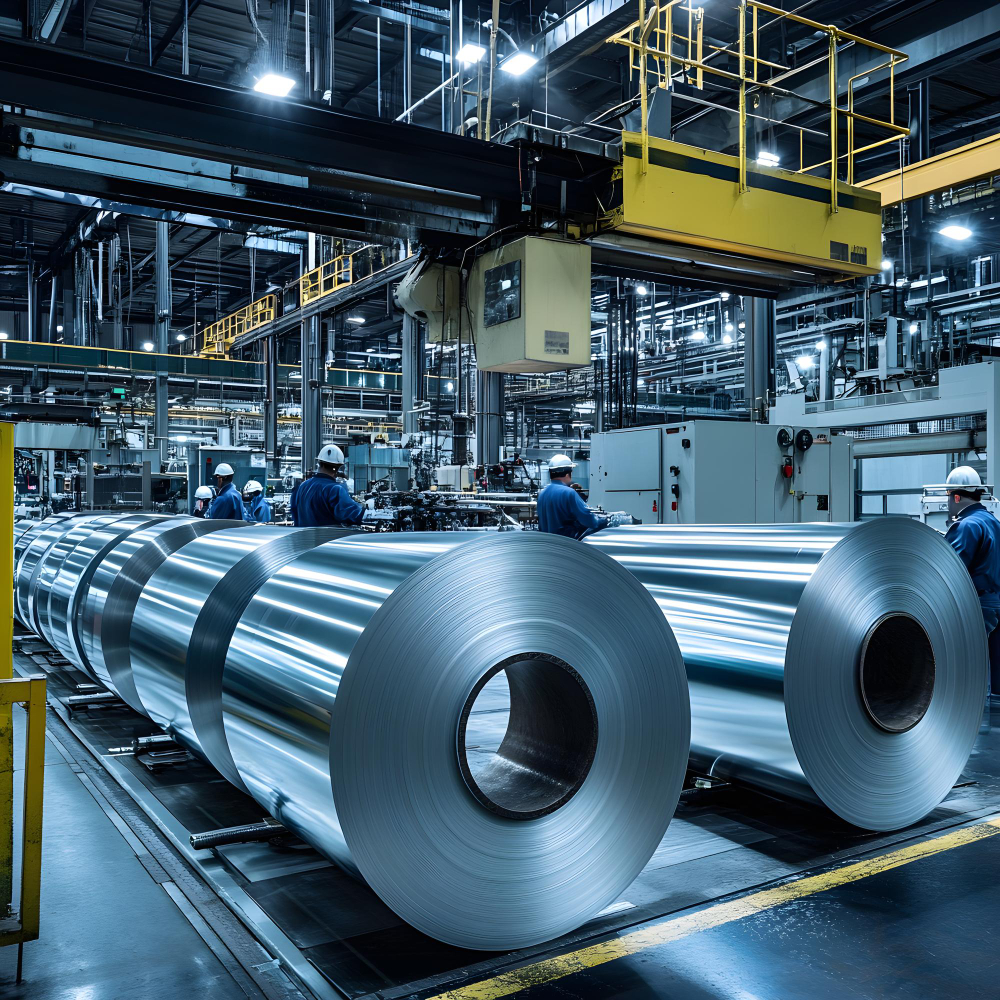 Production d'aluminium dans une usine